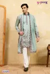 Regal Veil by Shubhvastra Viscose Silk Mens Kurta With Dupatta Wholesale 